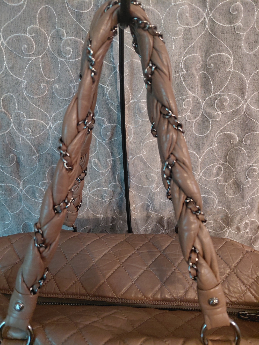 Chanel Vintage Series 11 Era Lambskin Lady Braid Travel Tote - Picture 6 of 16